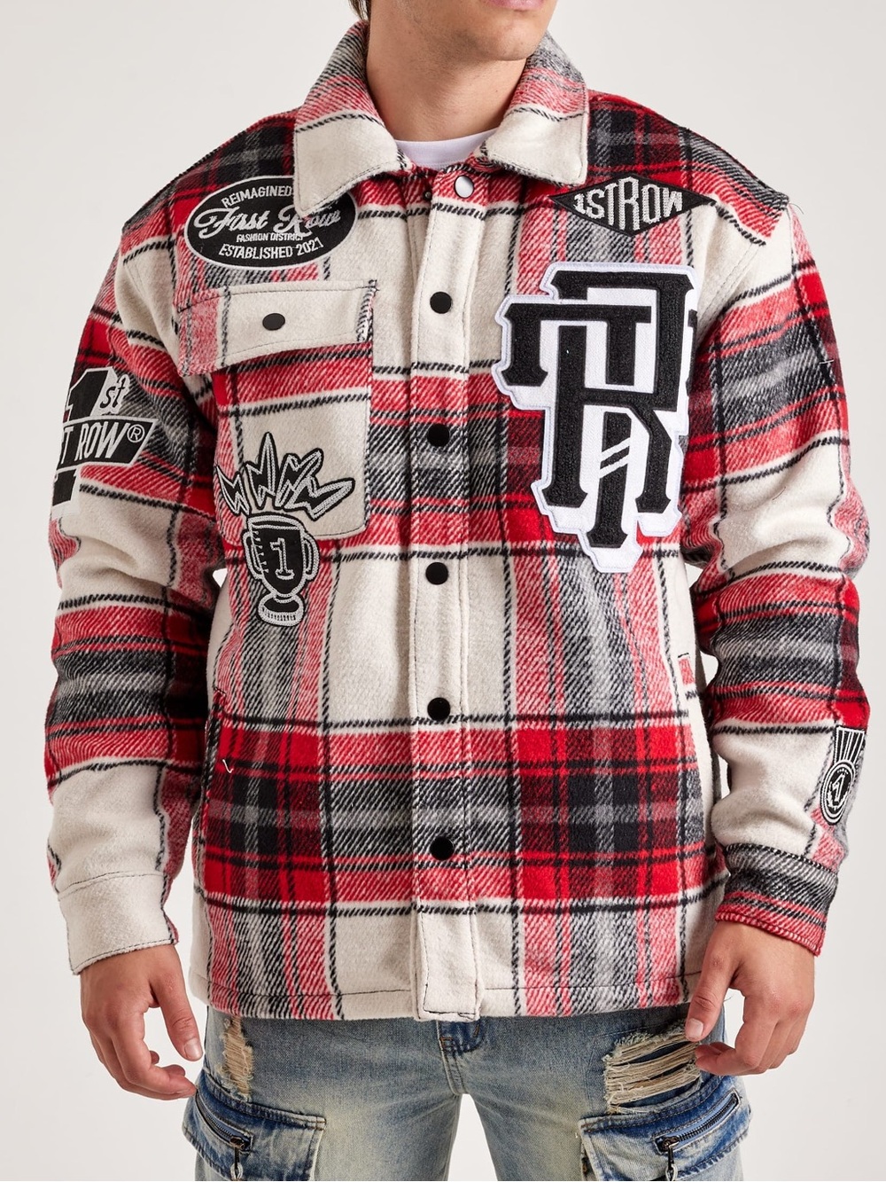 Men’s First Row Fearless Shacket Size Large